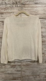 WHITE CROCHET SWEATER $109