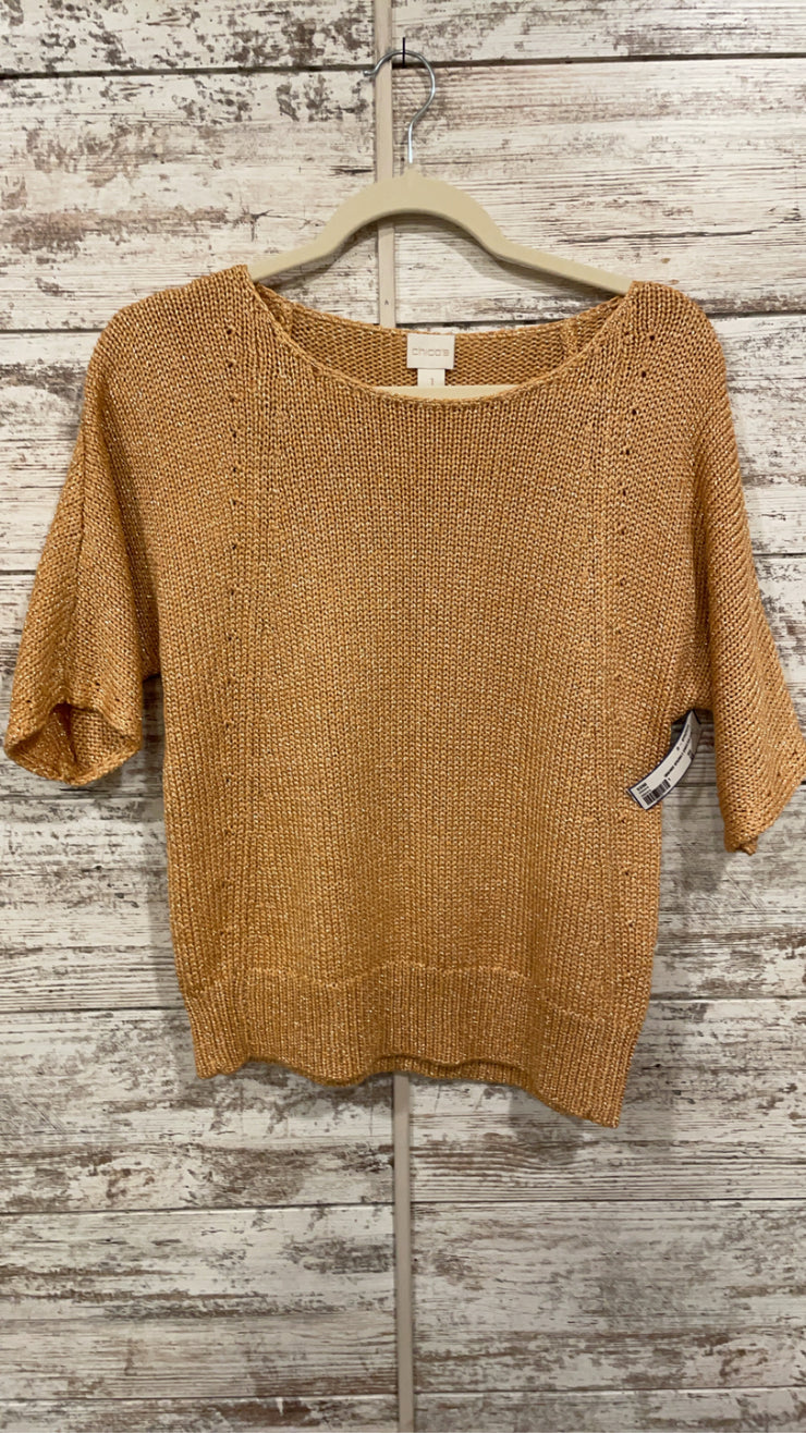 ORANGE SPARKLY SWEATER $109