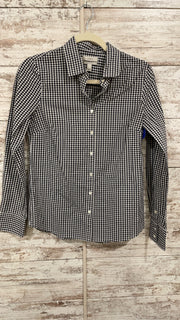 BLACK/WHITE CHECKED SHIRT $98