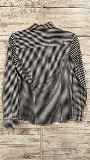 BLACK/WHITE CHECKED SHIRT $98