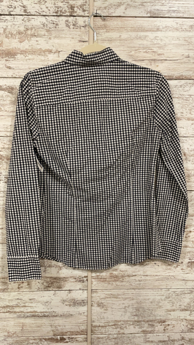BLACK/WHITE CHECKED SHIRT $98