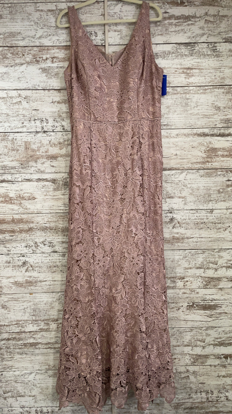 PINK LACE LONG DRESS