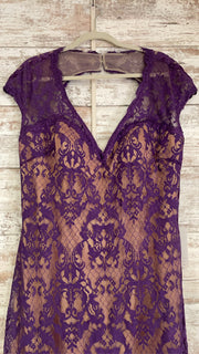 PURPLE/NUDE LONG DRESS (NEW)