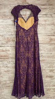 PURPLE/NUDE LONG DRESS (NEW)