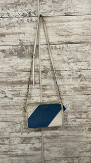 BLUE/IVORY JET SET PURSE $398