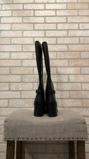 BLACK LEATHER BOOTS (NEW) $478