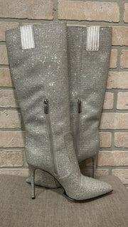 SILVER SPARKLY BOOTS (NEW)$398