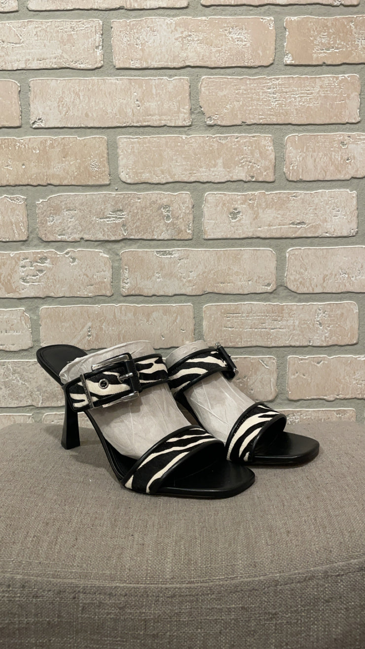 BLACK/WHITE HEELS (NEW) $188
