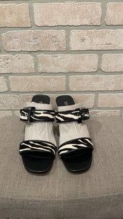 BLACK/WHITE HEELS (NEW) $188