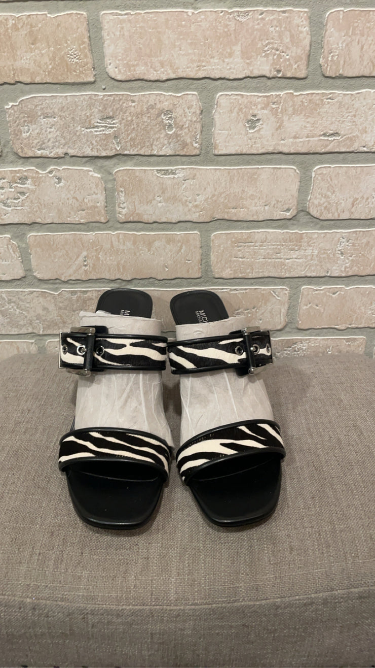 BLACK/WHITE HEELS (NEW) $188