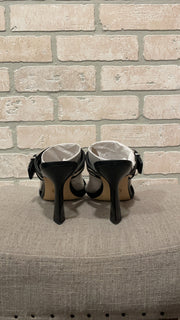 BLACK/WHITE HEELS (NEW) $188
