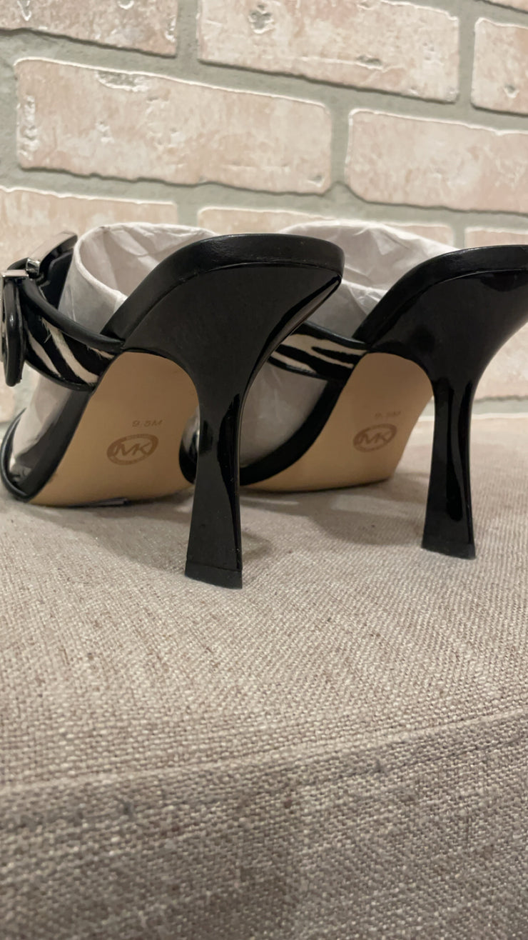 BLACK/WHITE HEELS (NEW) $188