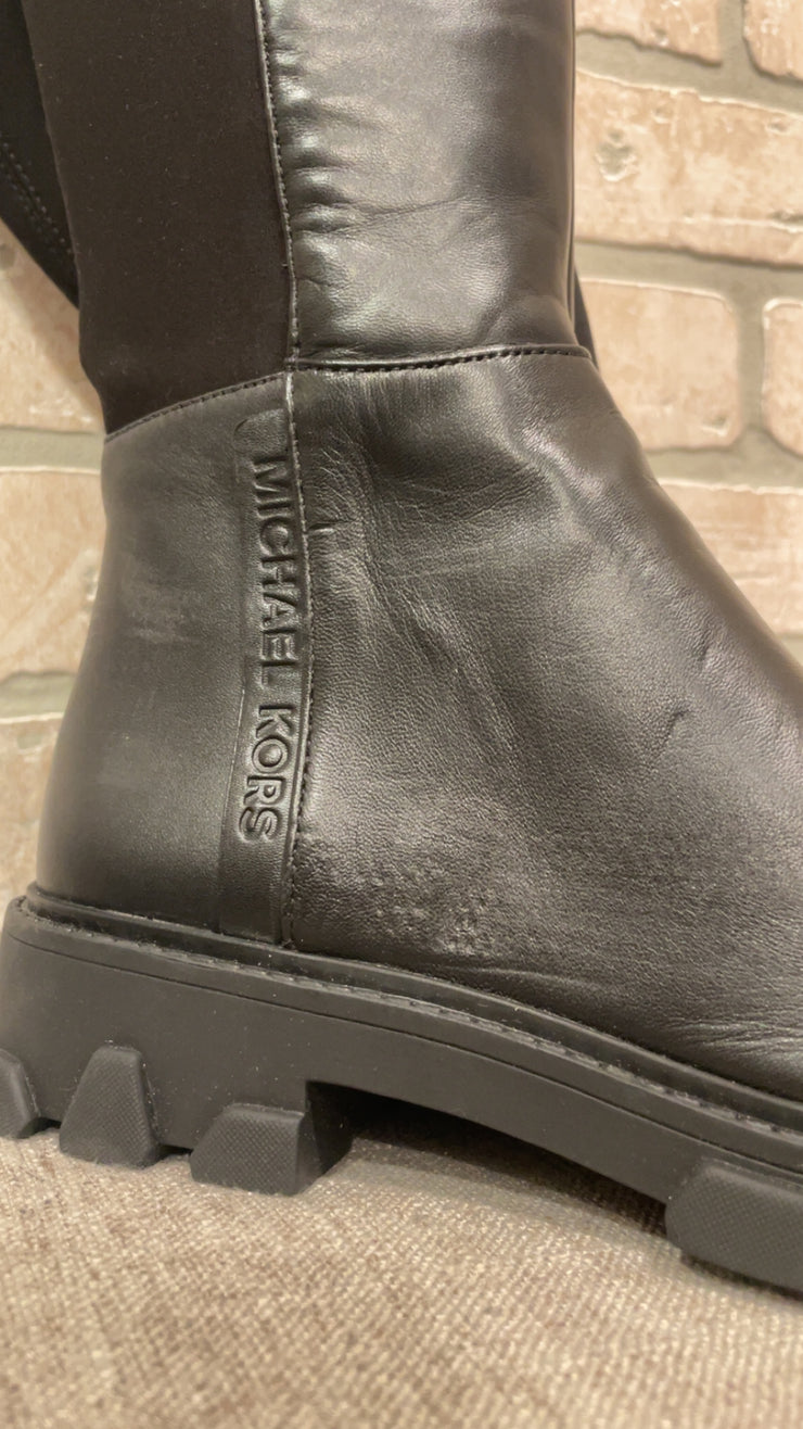 BLACK LEATHER BOOTS (NEW) $328