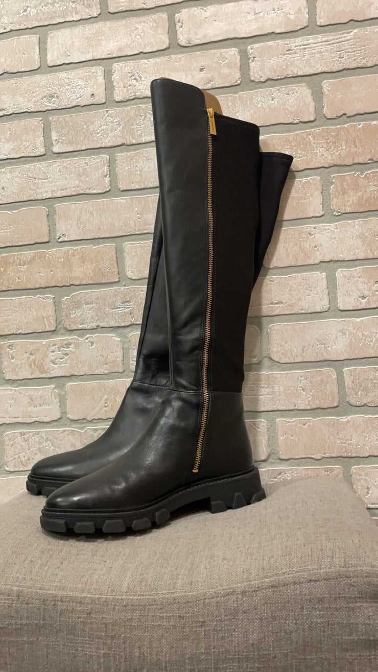 BLACK LEATHER BOOTS (NEW) $328