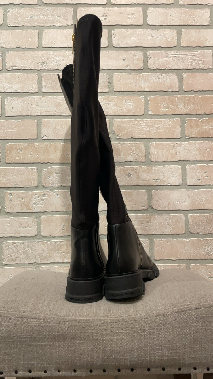 BLACK LEATHER BOOTS (NEW) $328