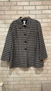 BLACK/WHITE COAT $169