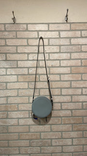 BLUE ROUND PURSE W/WALLET $138