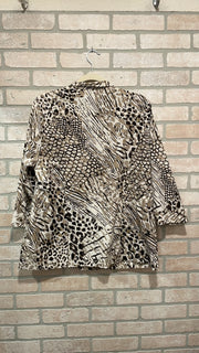 ANIMAL PRINT METALLIC JKT $129