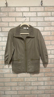 GREEN ZIP UP JACKET $129