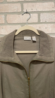 GREEN ZIP UP JACKET $129