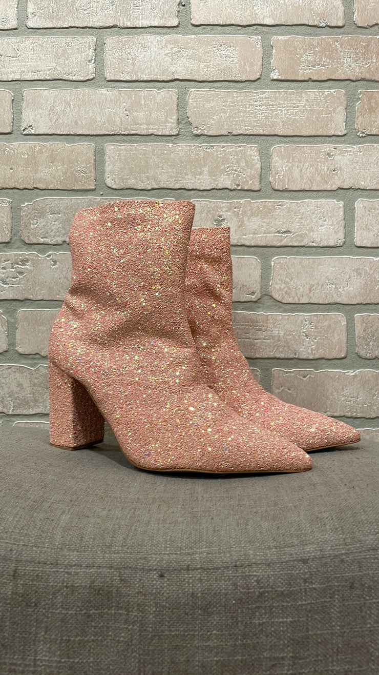 PINK SPARKLY BOOTS (NEW) $165