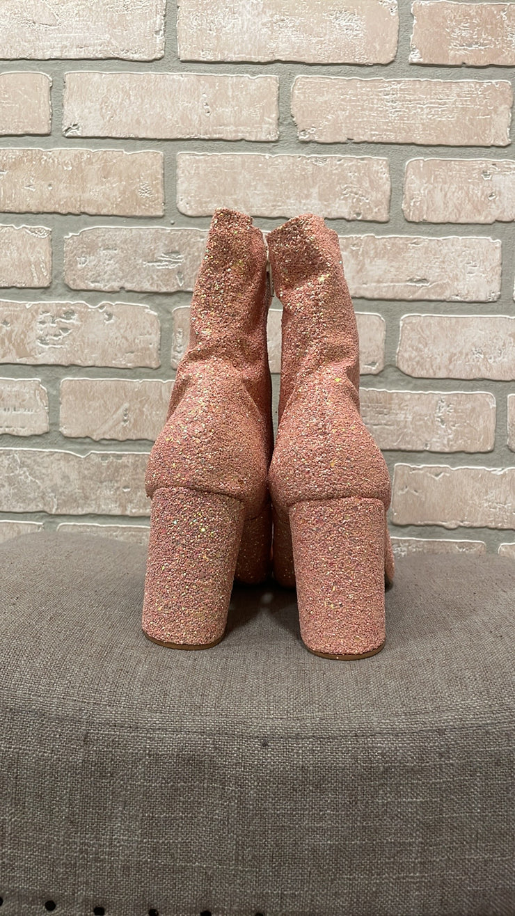 PINK SPARKLY BOOTS (NEW) $165