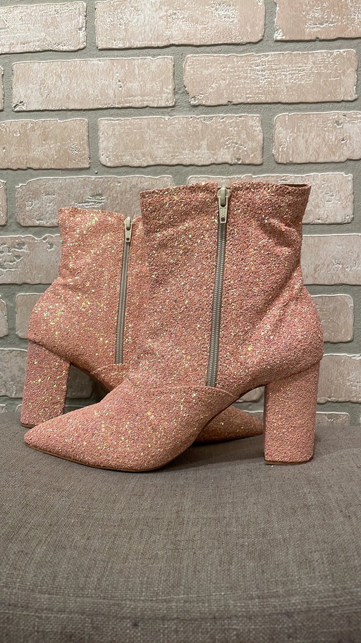 PINK SPARKLY BOOTS (NEW) $165