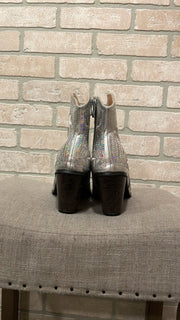 SILVER SPARKLY BOOTS -NEW $165