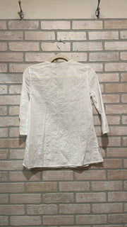 WHITE 3/4 SLEEVE TOP $89