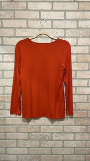 ORANGE LONG SLEEVE TOP $79