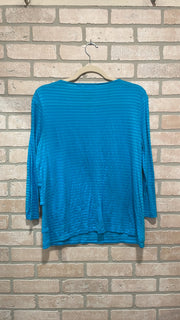 TURQUOISE TIERED TOP $69