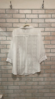 WHITE SHEER BLOUSE $89