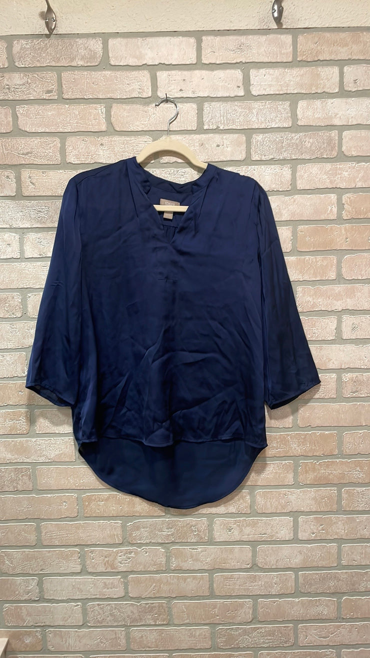 NAVY LONG SLEEVE TOP $89