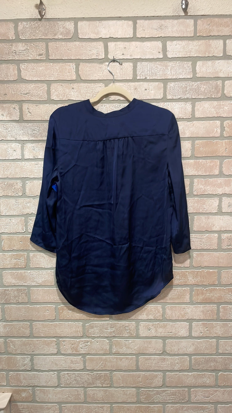 NAVY LONG SLEEVE TOP $89