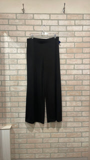 BLACK WIDE LEG STRETCH PANT$99