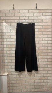 BLACK WIDE LEG STRETCH PANT$99