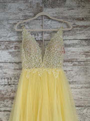 YELLOW A LINE GOWN