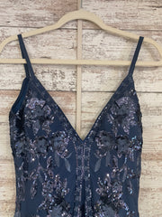 NAVY SPARKLY LONG DRESS (NEW)