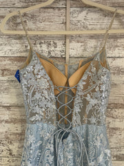 BLUE/FLORAL MERMAID GOWN