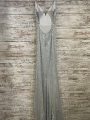 SILVER SPARKLY LONG DRESS