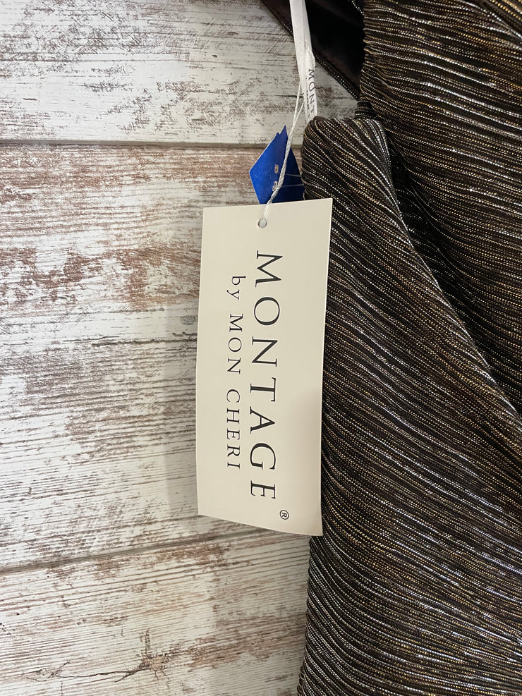 BRONZE/GOLD LONG DRESS-NEW$450