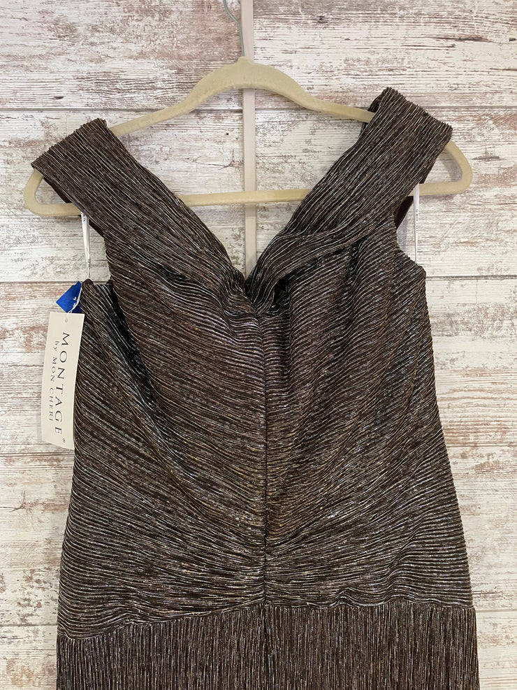 BRONZE/GOLD LONG DRESS-NEW$450