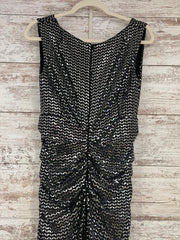 BLACK/SILVER LONG DRESS $1495