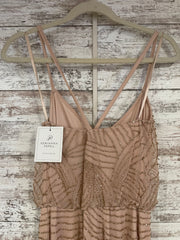 PINK/GOLD BEADED DRESS (NEW)