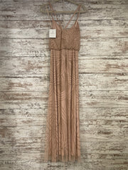 PINK/GOLD BEADED DRESS (NEW)