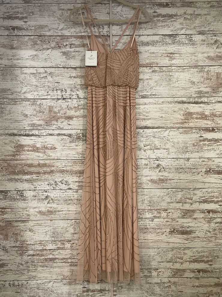 PINK/GOLD BEADED DRESS (NEW)