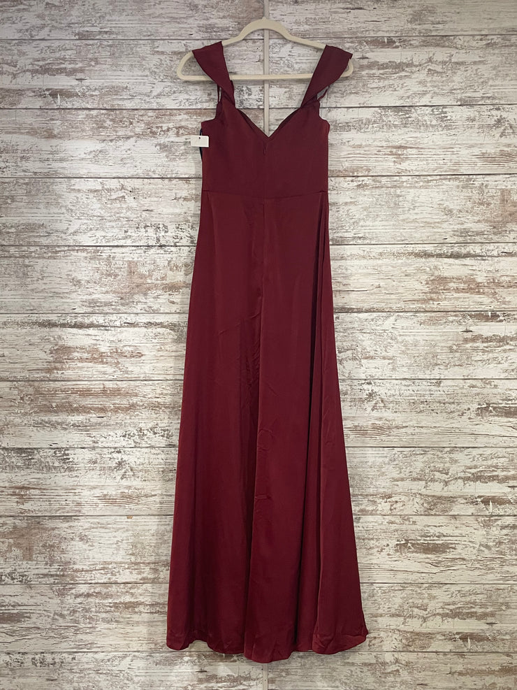 BURGUNDY LONG DRESS (NEW)