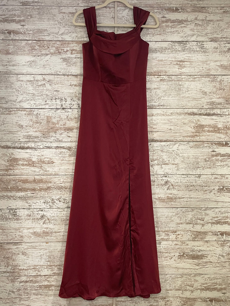 BURGUNDY LONG DRESS (NEW)