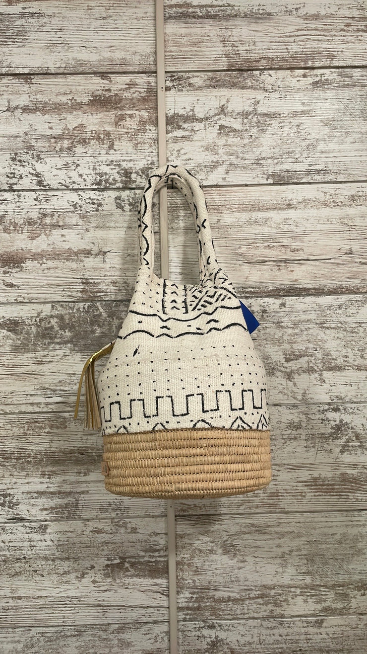 IVORY BUCKET PURSE (NEW) $190