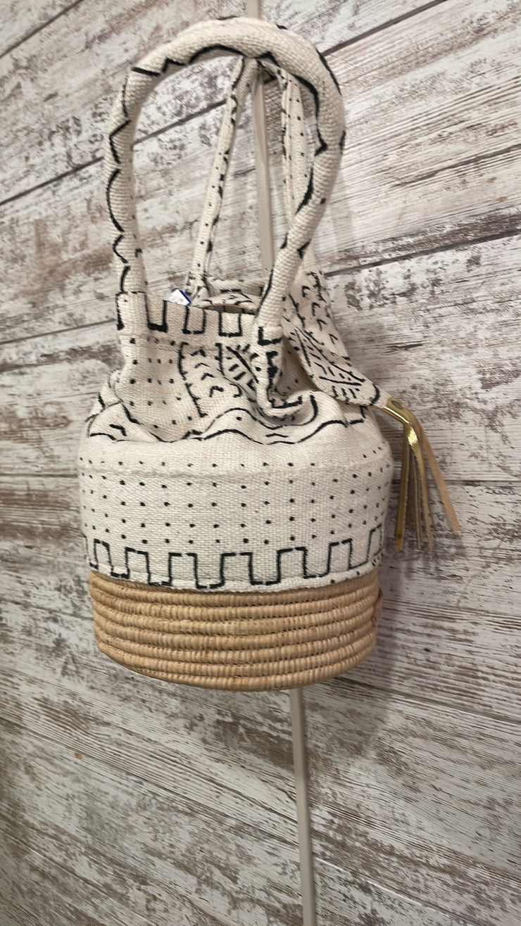IVORY BUCKET PURSE (NEW) $190